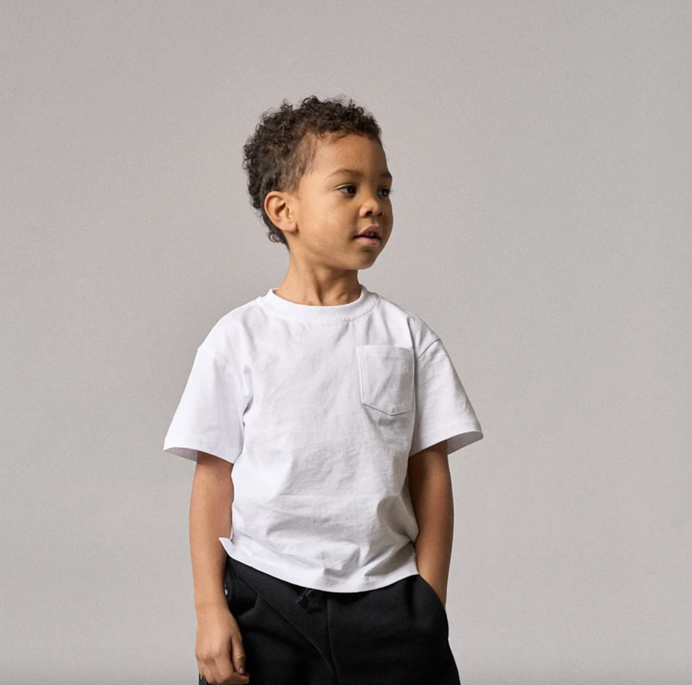 Little Bipsy white cotton tee for kids