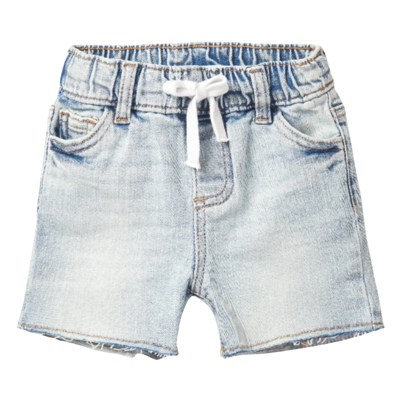 Llittle Bipsy cut off drawstring denim shorts