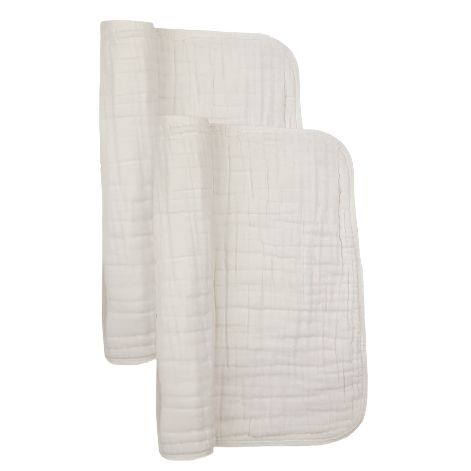 Lou Lou & Co Cloud Muslin burp cloths grey