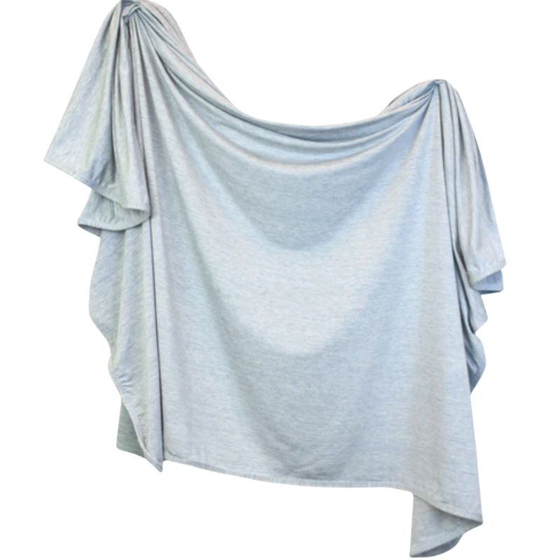 Lou Lou & Co Crew light blue baby swaddle