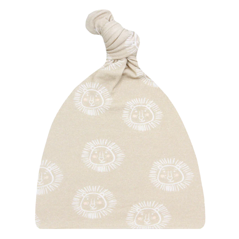 Lou Lou & Co Linus top knot hat lions
