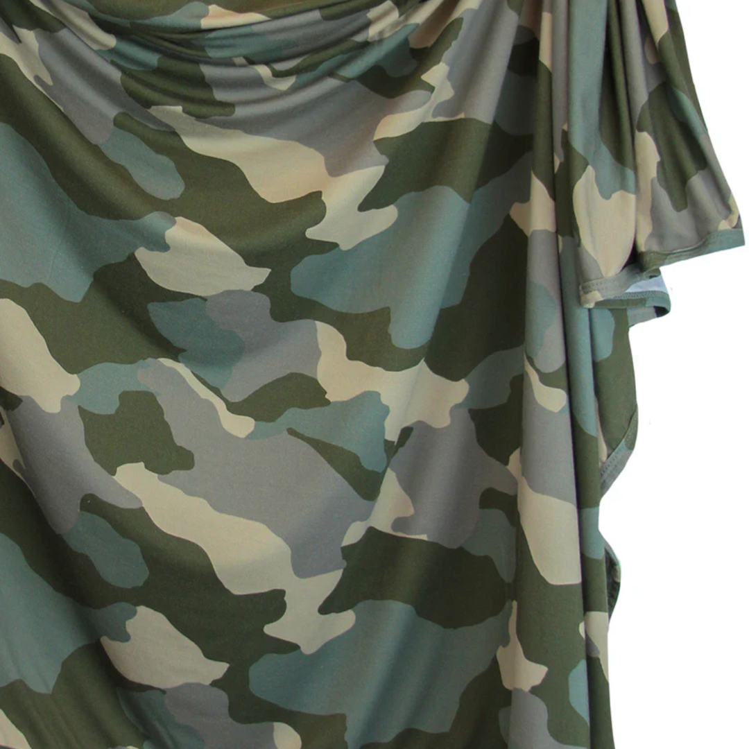 Lou Lou & Co Roger Camo swaddle blanket
