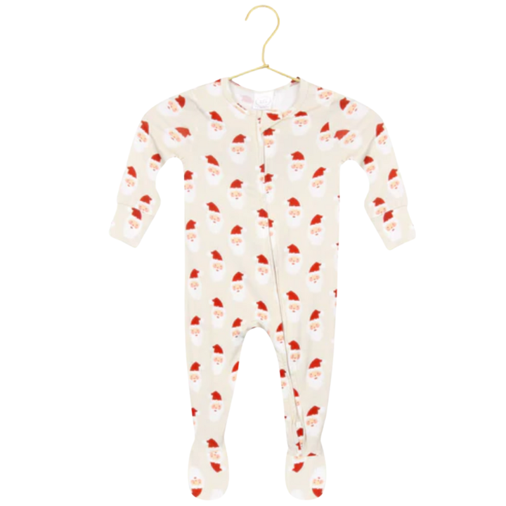 Lou Lou & Co Santa Baby one piece zipper footie
