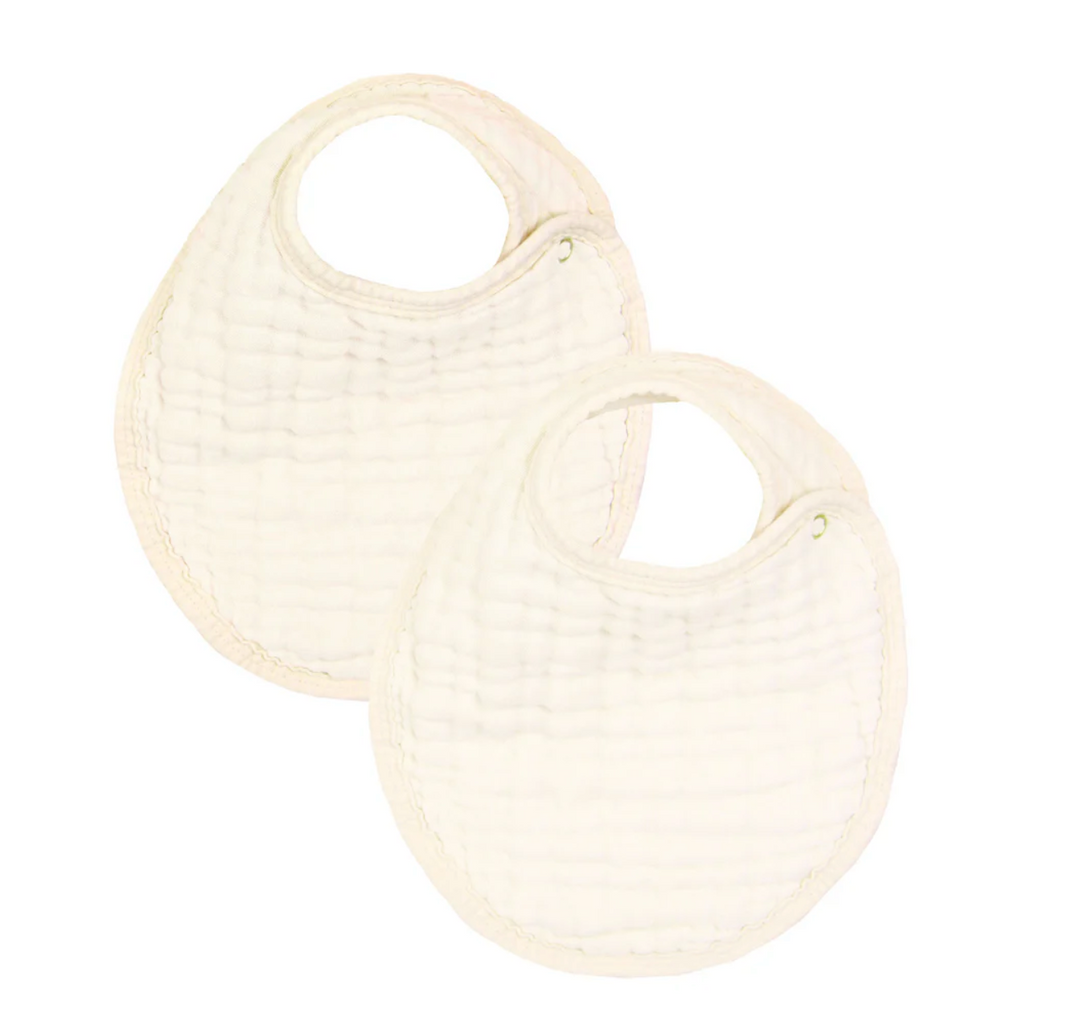 Lou Lou & Co muslin bib cream