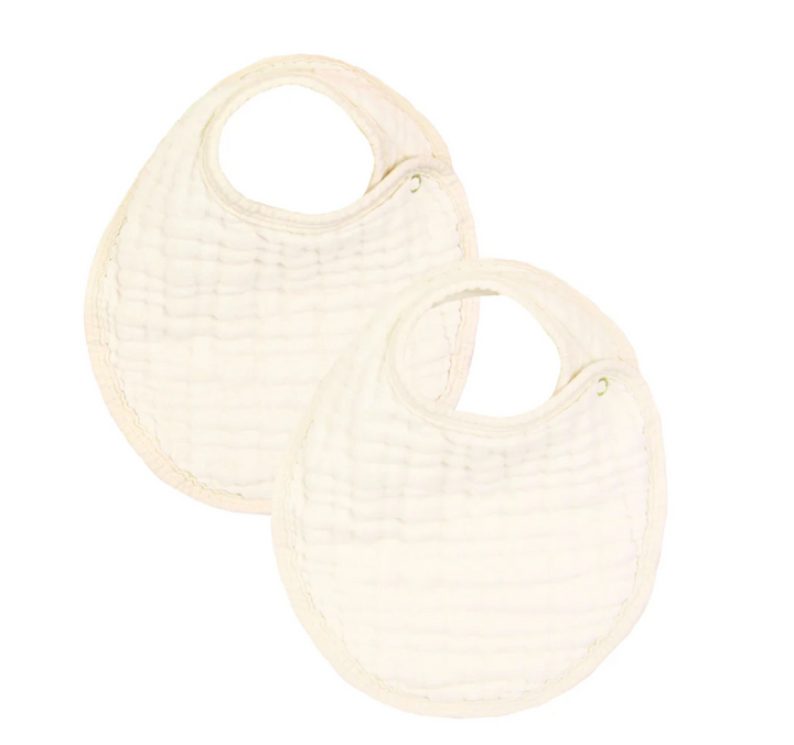 Lou Lou & Co muslin bib cream