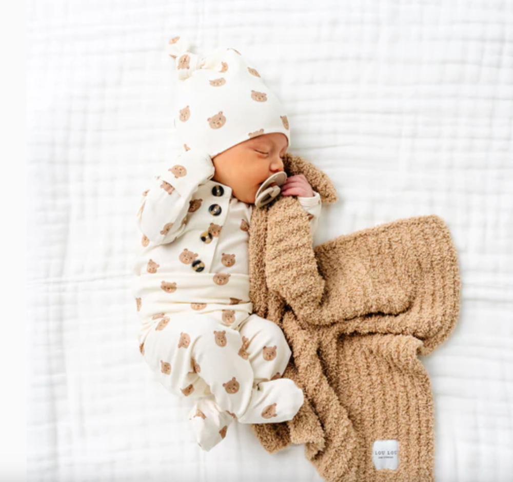 Lou Lou & Co teddy bear baby sleeper 