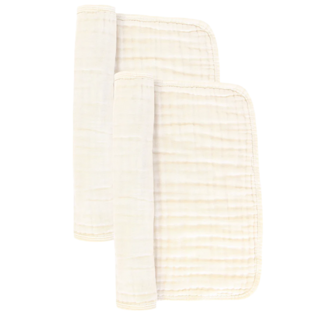 Lou Lou & co Cloud Muslin burp cloth cream