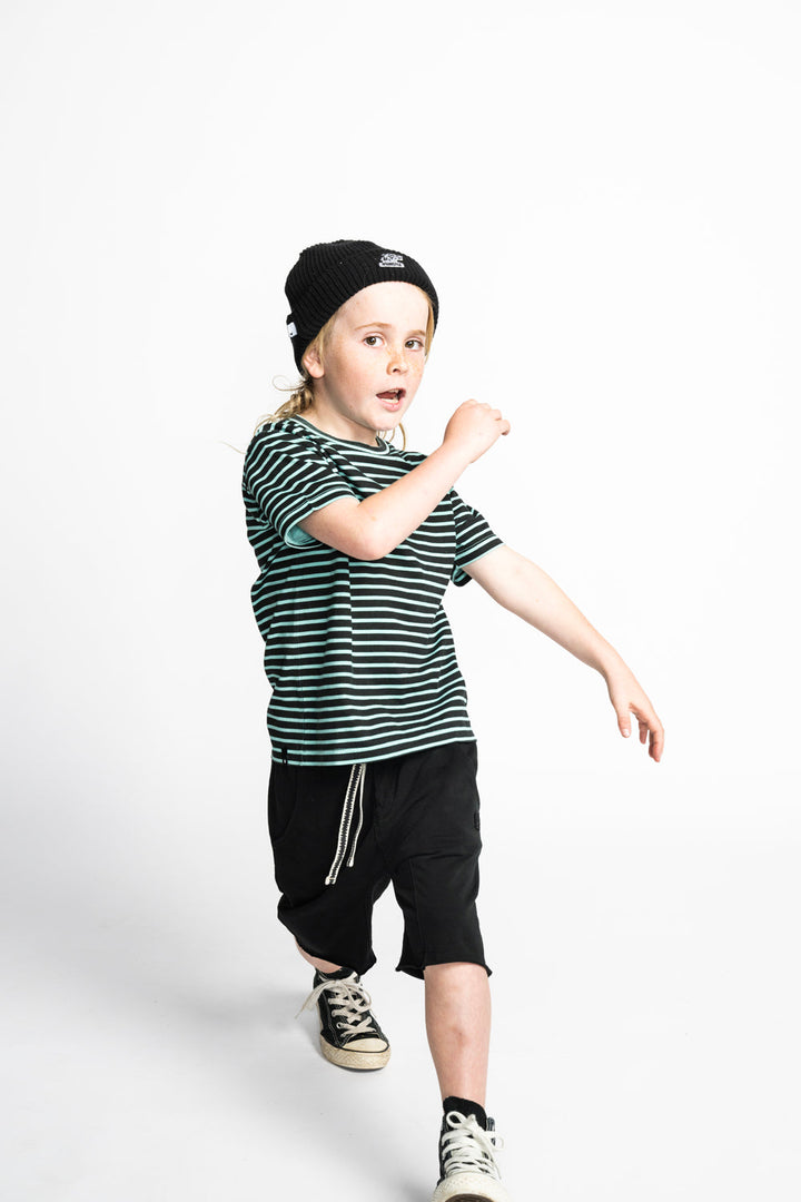 Munster Kids - Starsand Striped Tee in Washed Mint (5)