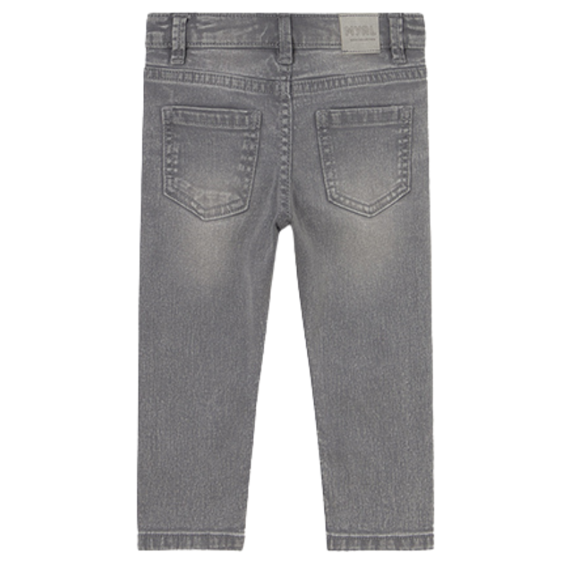 Mayoral baby boys grey jeans back