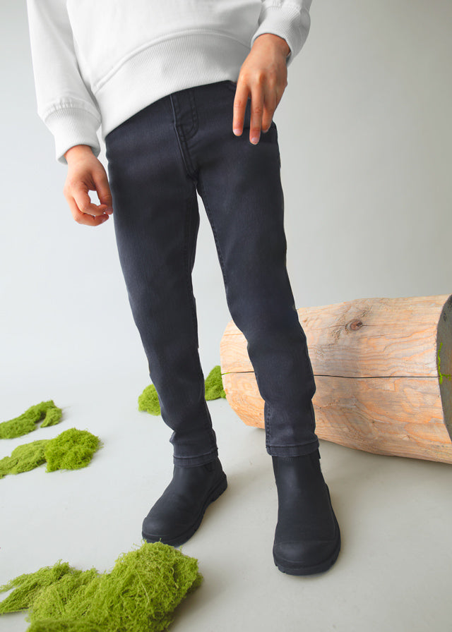 Mayoral boys slim fit black jeans