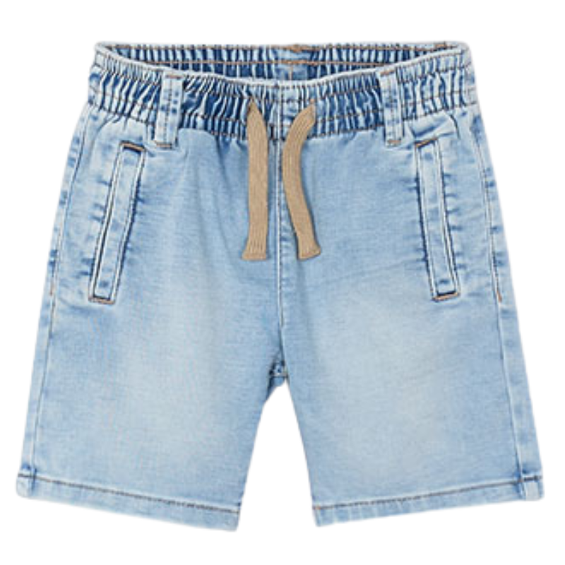 Mayoral boys soft elastic waist denim shorts