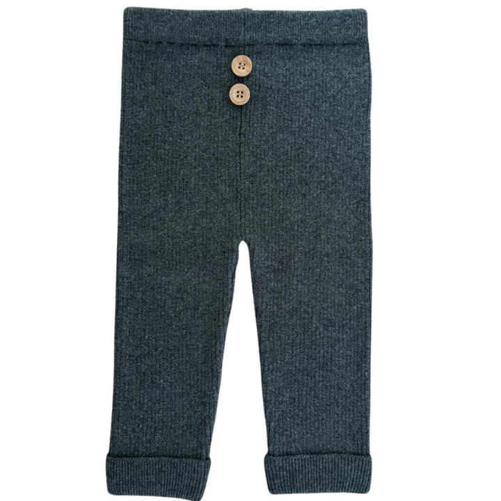 Mebie Baby Charcoal knit leggings