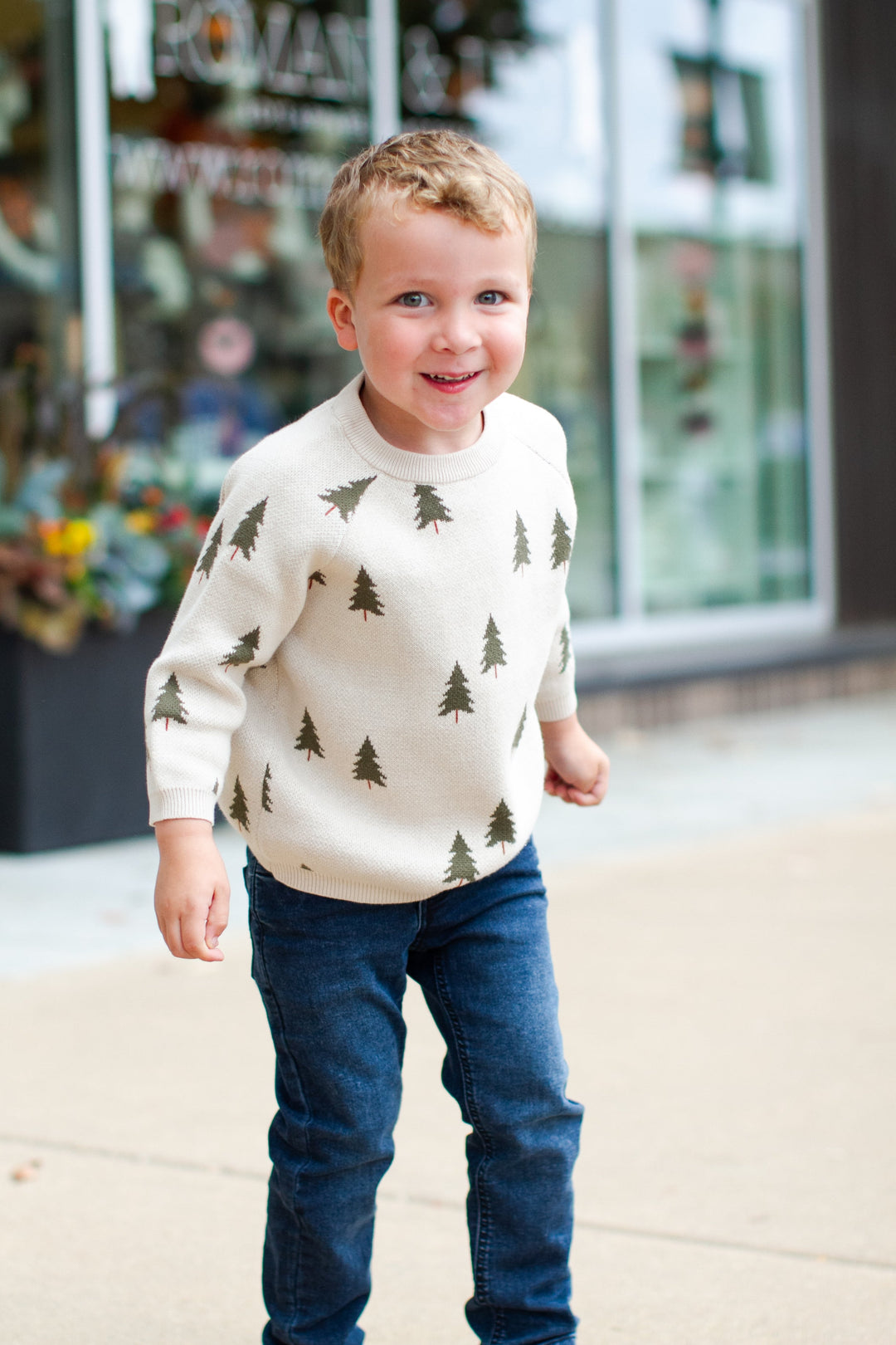 Mebie Baby kids tree sweater 