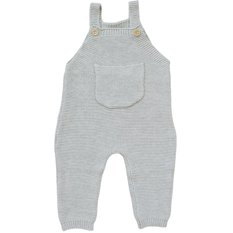 Mebie Baby knit overalls oatmeal