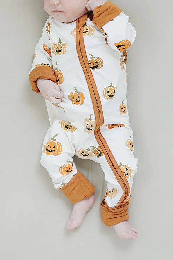 Mebie Baby pumpkin bamboo sleeper