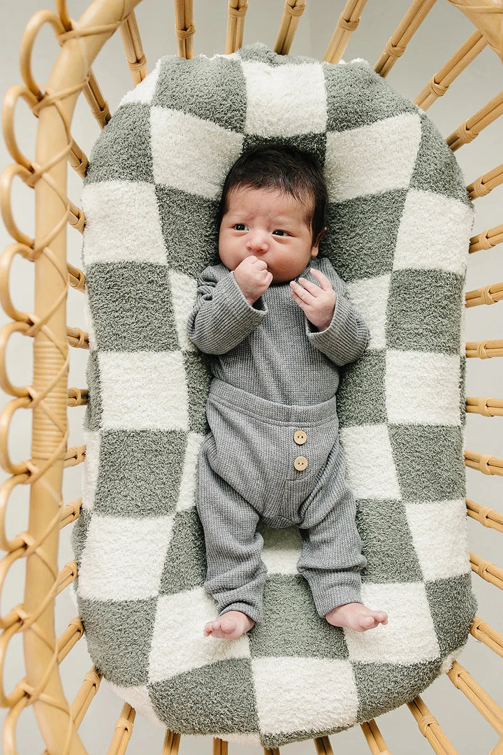 Mebie Baby waffle pants set grey