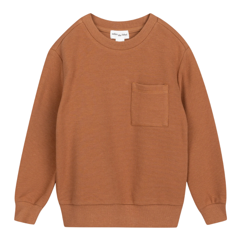 Miles the Label copper sweatshirt