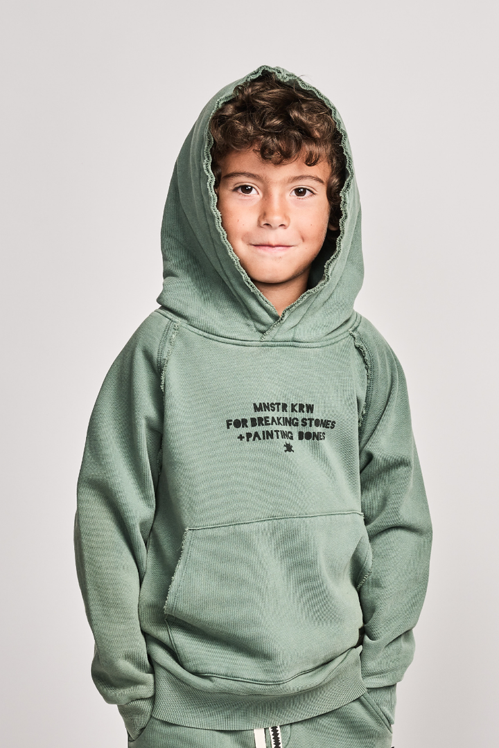 Munster Kids boys mineral green hoodie