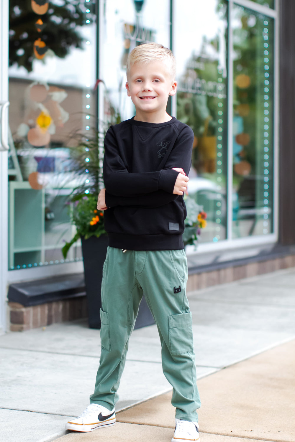 Munster kids green cargo pants