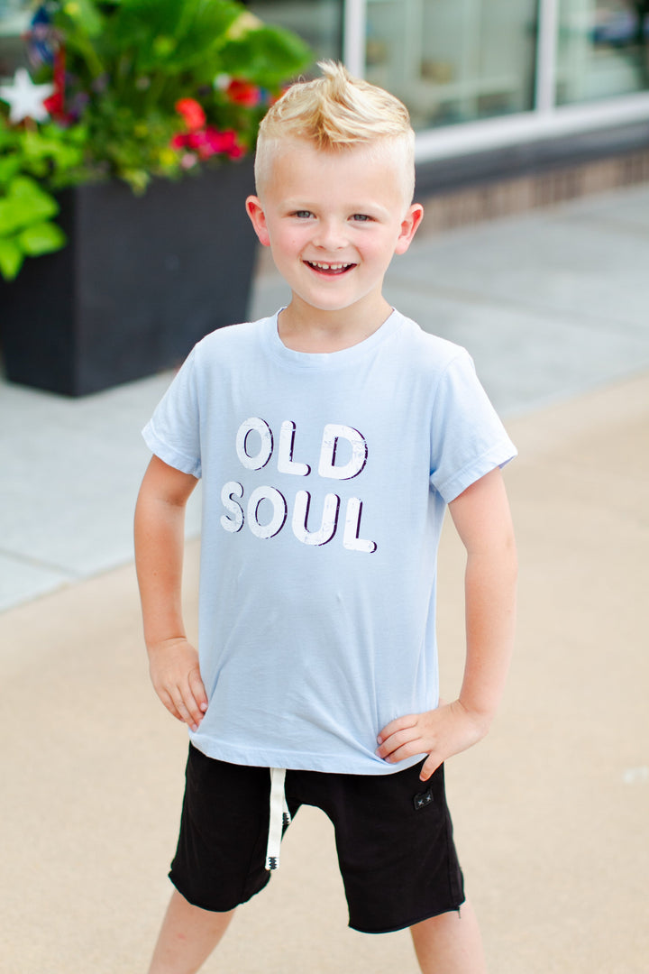 OLD SOUL boys baby blue tshirt