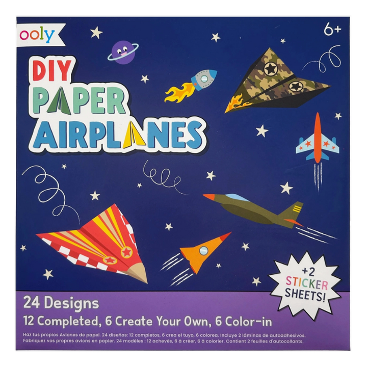 OOLY DIY Paper Airplanes Kit for kids