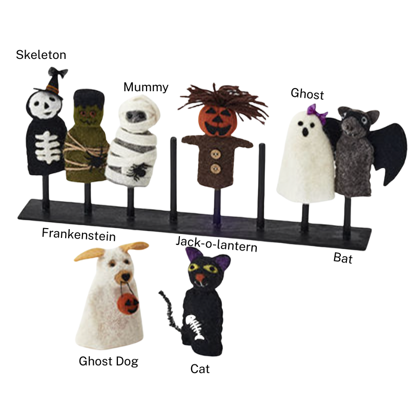 One Hundred 80 Degrees Halloween finger puppets