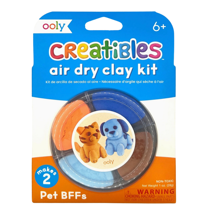 Ooly air dry clay kit cat and dog