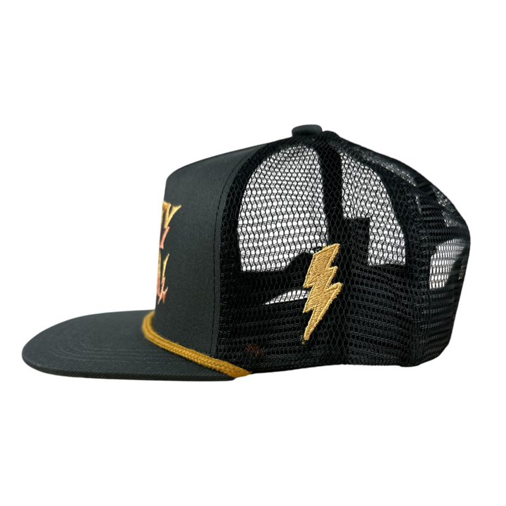 Tiny Whales - Party Animal Trucker Hat in Black