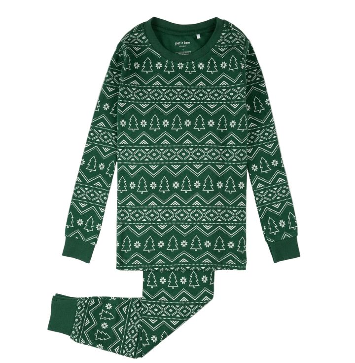 Petit Lem Green pajamas