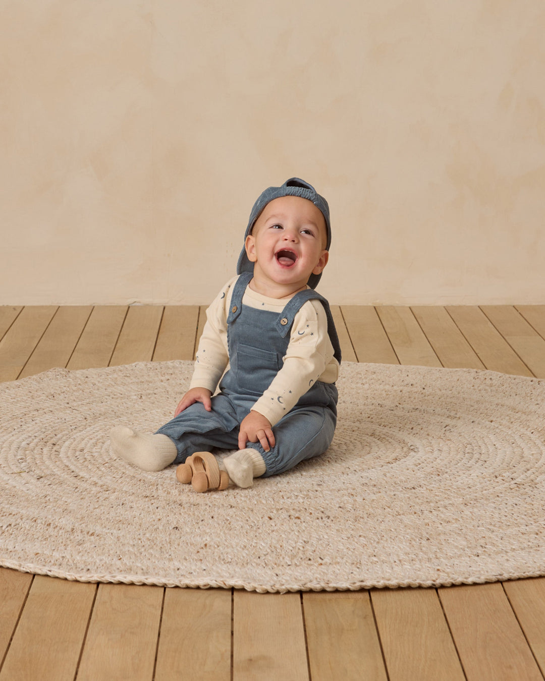 Quincy Mae - Baby Overalls in Ocean