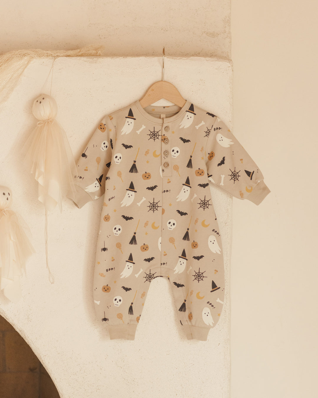 Quincy Mae - Relaxed Fleece Jumpsuit in Halloween