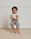 Quincy Mae - Long Sleeve Pocket Tee in Color Block (6-12mo and 18-24mo)