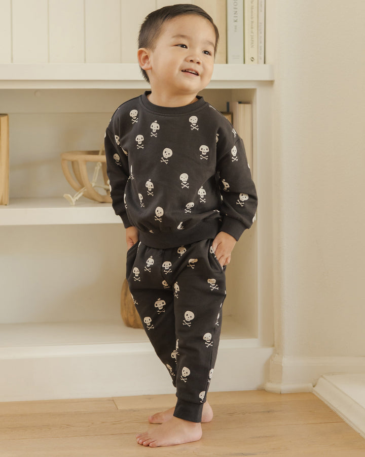 QUincy Mae crossbones sweatshirt