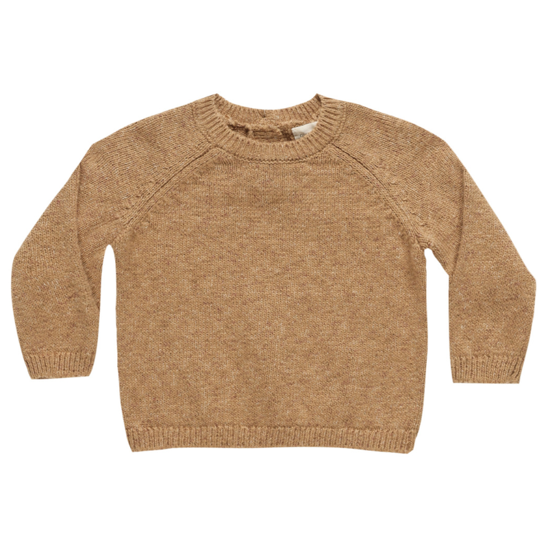 Quincy Mae - Knit Sweater in Speckled Golden