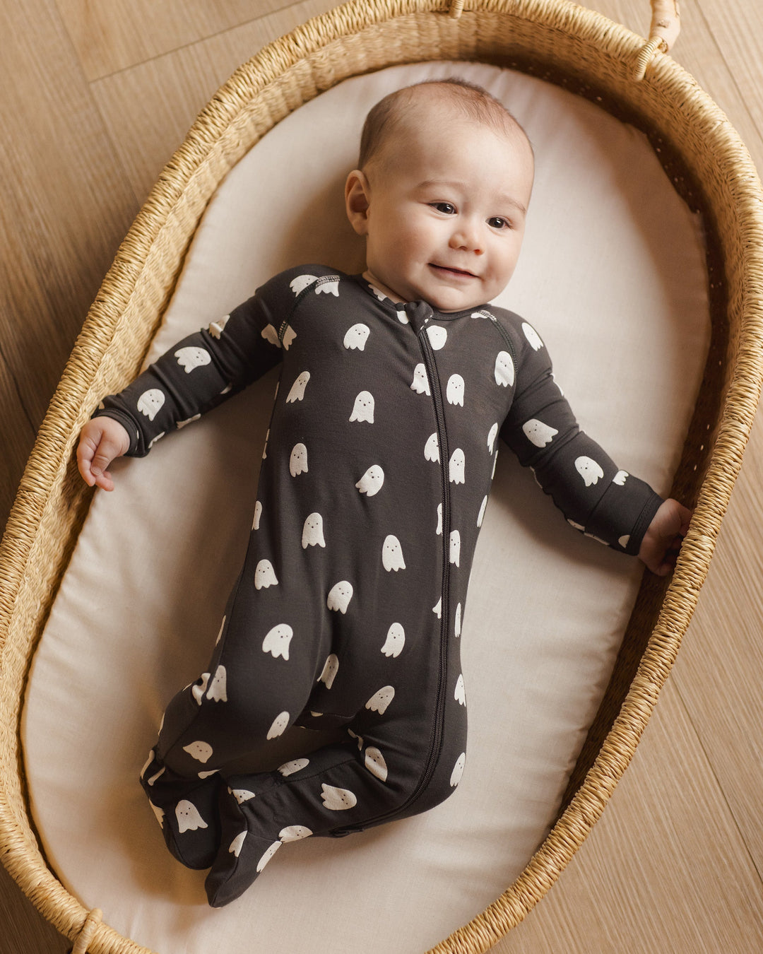 Quincy Mae Bamboo ghost baby pjs 