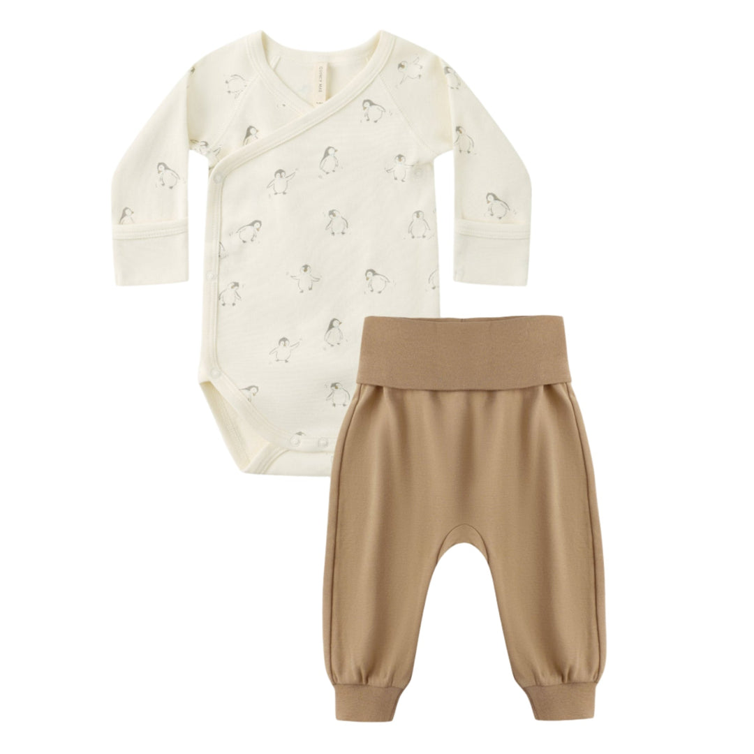 Quincy Mae Two piece set Penguins