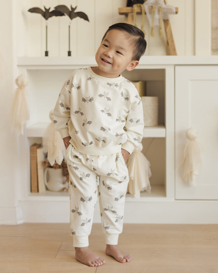 Quincy Mae bats relaxed sweatshirt 