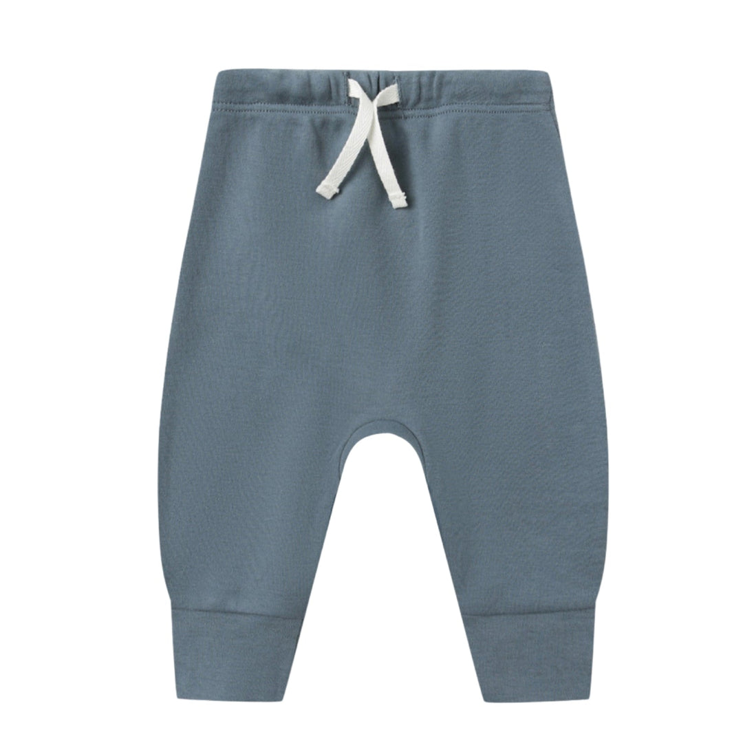 Quincy Mae drawstring pant in Ocean