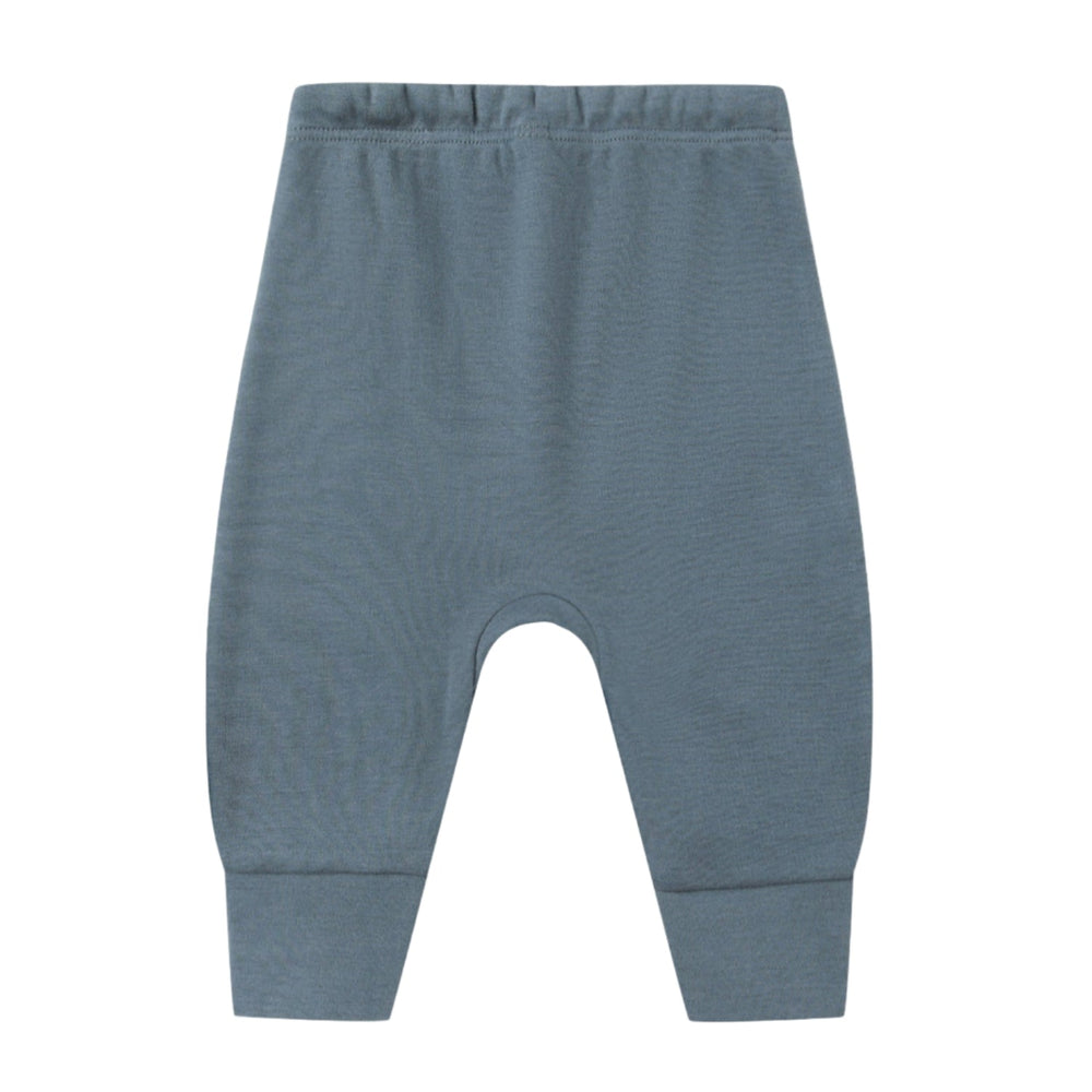 Quincy Mae drawstring pant in Ocean back