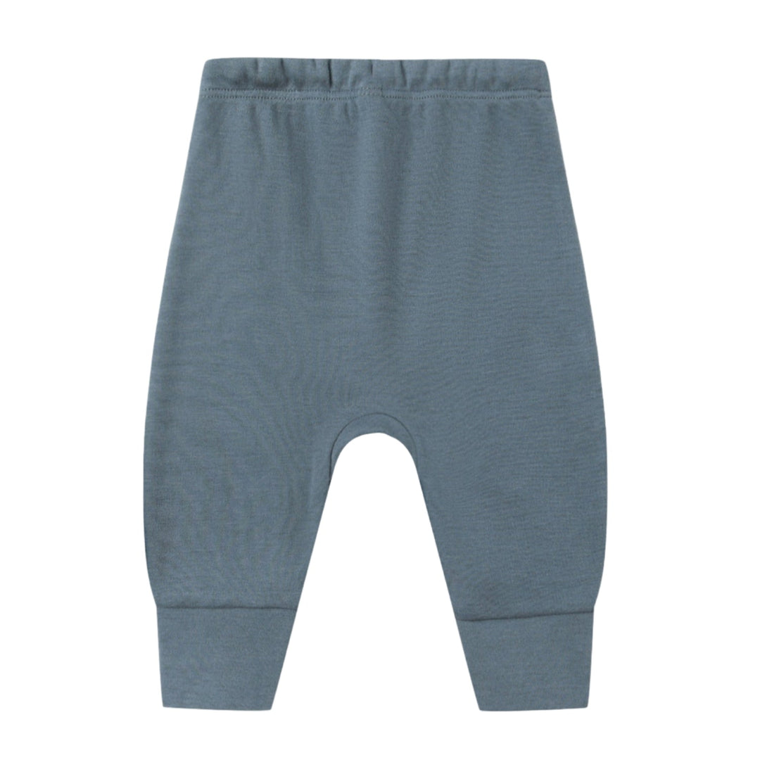 Quincy Mae drawstring pant in Ocean back