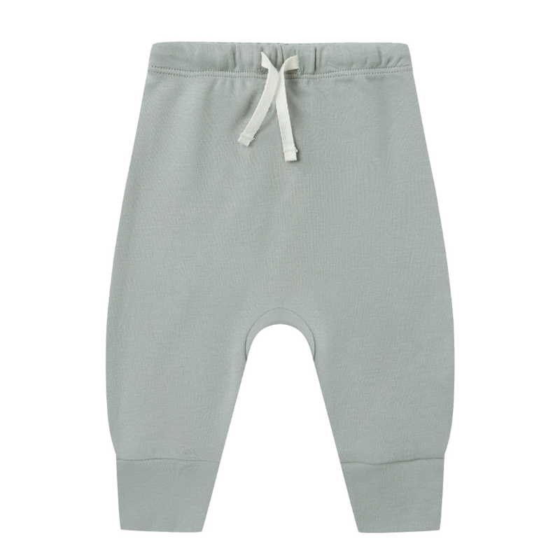 Quincy Mae drawstring pants in steel blue