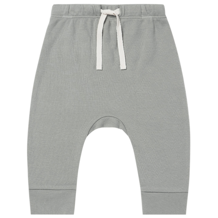 Quincy Mae dusty blue drawstring pants