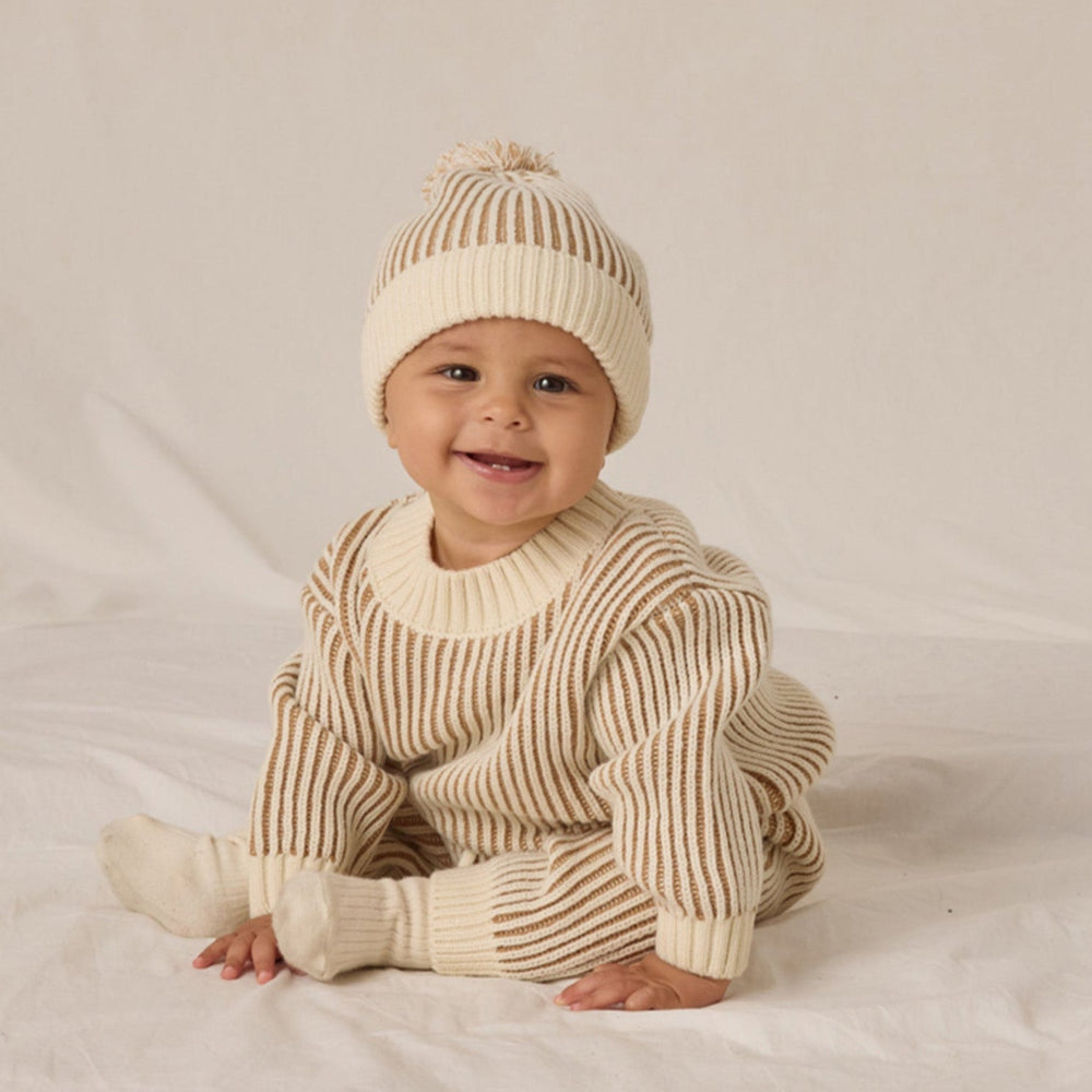 Quincy Mae ocean knit beanie