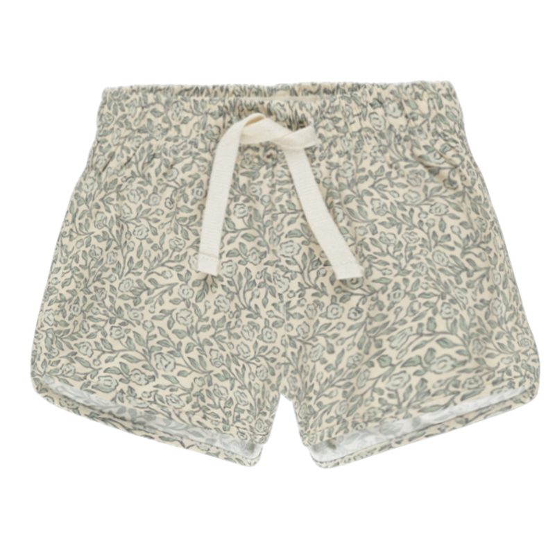 Quincy Mae green gardens baby boys swim trunks