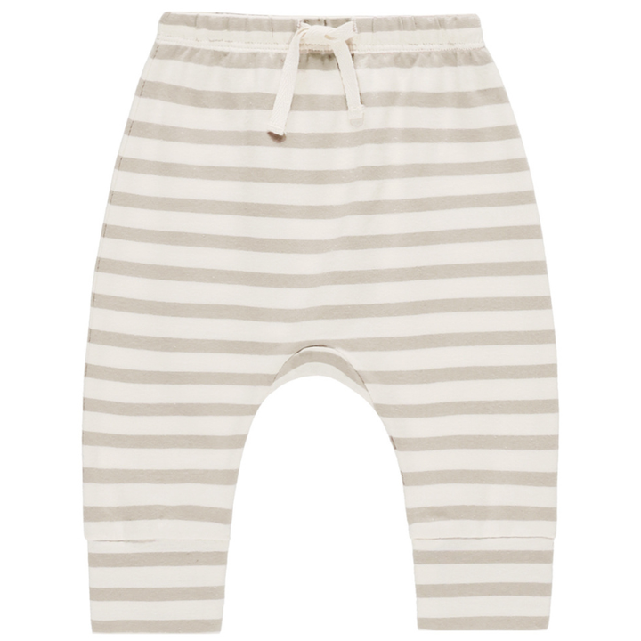 Quincy Mae grey stripe drawstring pants