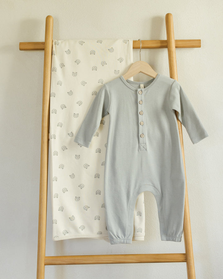 Quincy Mae jumpsuit in light blue