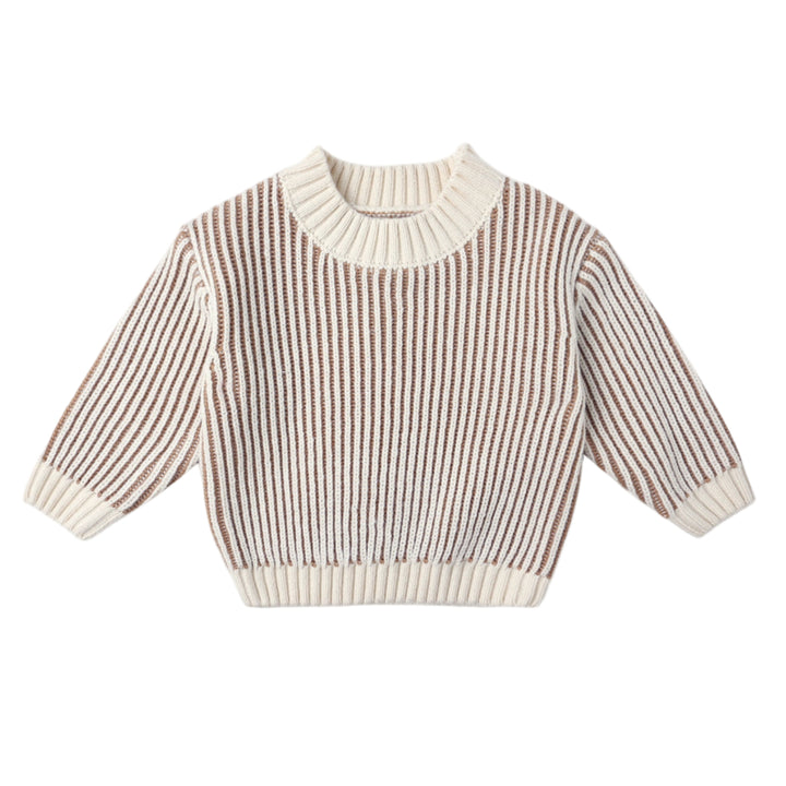 Quincy Mae knit sweater gold