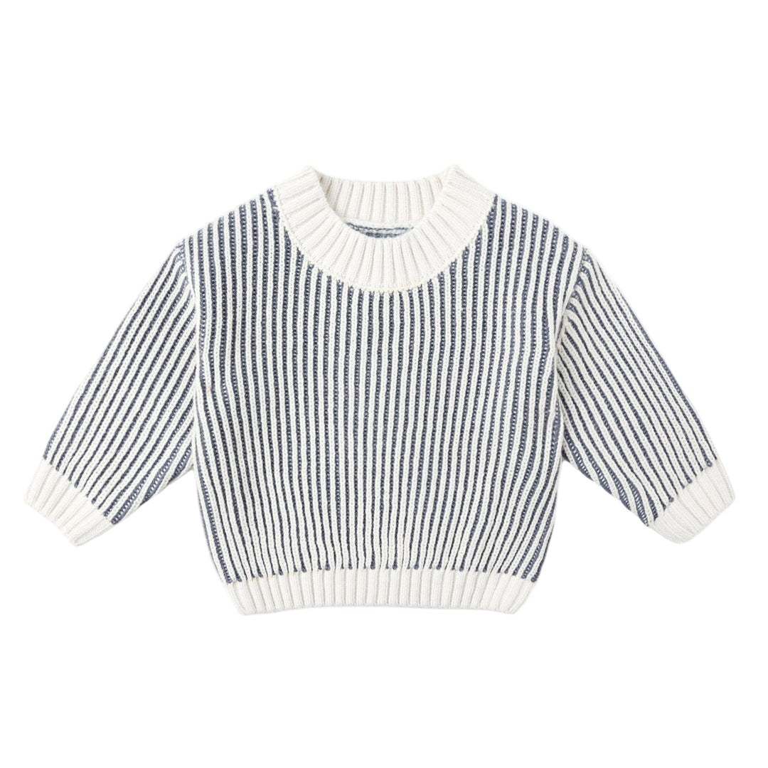 Quincy Mae knit sweater in Ocean