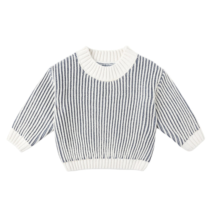 Quincy Mae knit sweater in Ocean