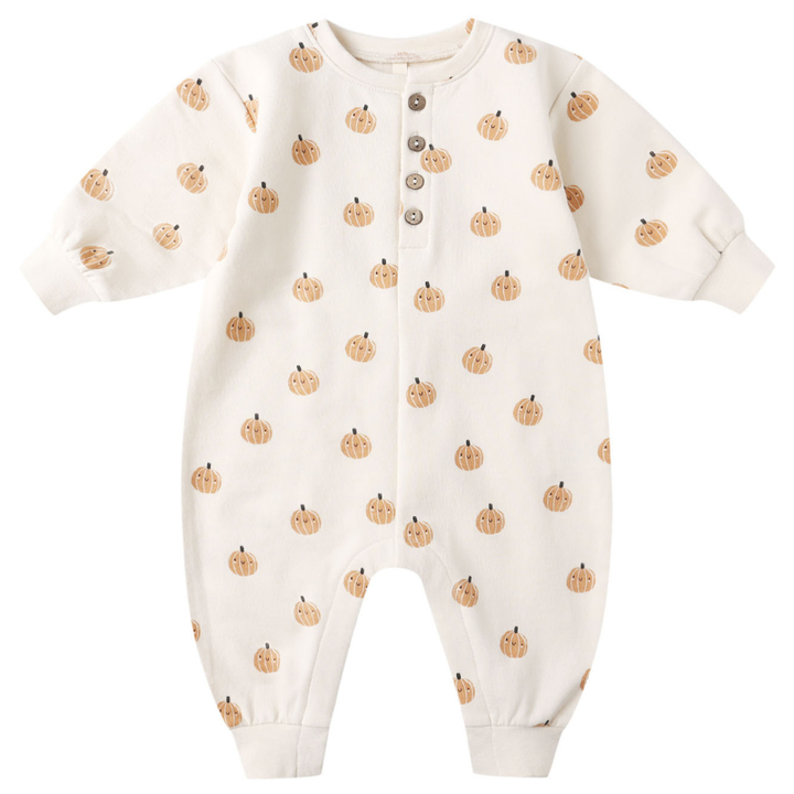 Quincy Mae pumpkins jumpsuit